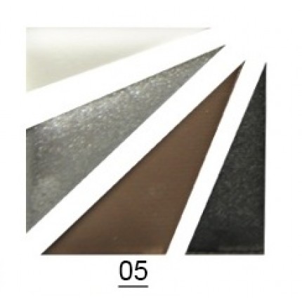 Тени для век 4 цветные №5 светло-коричневые оттенки,  арт.1010 В