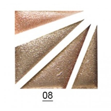 Тени для век 4 цветные №8 коричневые оттенки,  арт.1010 В