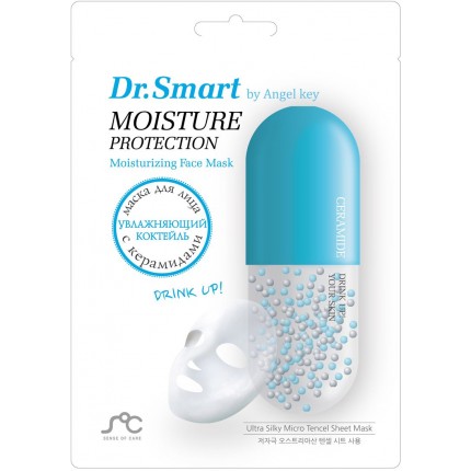 Маска Dr.Smart для лица увлажняющая с керамидами,  арт.778