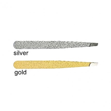 Пинцет №120 скошенный серебро, золото