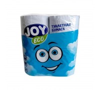 Туалетная бумага Joy Eco Белая, 2-х слойная, 4шт